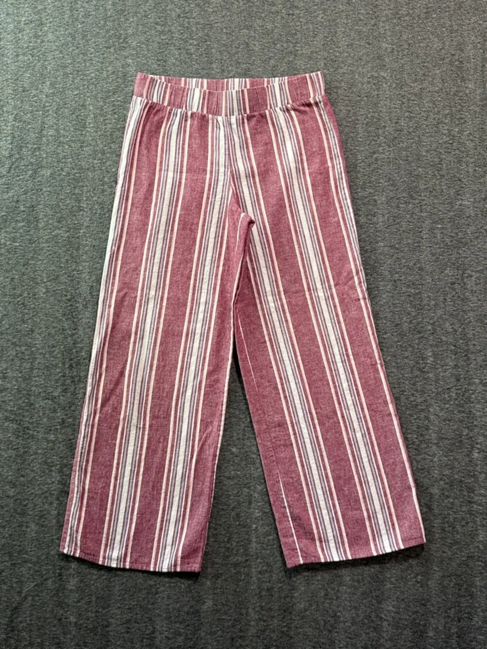 Pink Rose‎ Cotton Linen Blend Pull On Pants Size Medium